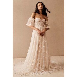 BHLDN Katia Wedding Gown Size 6 and 14 NEW Off the Shoulder